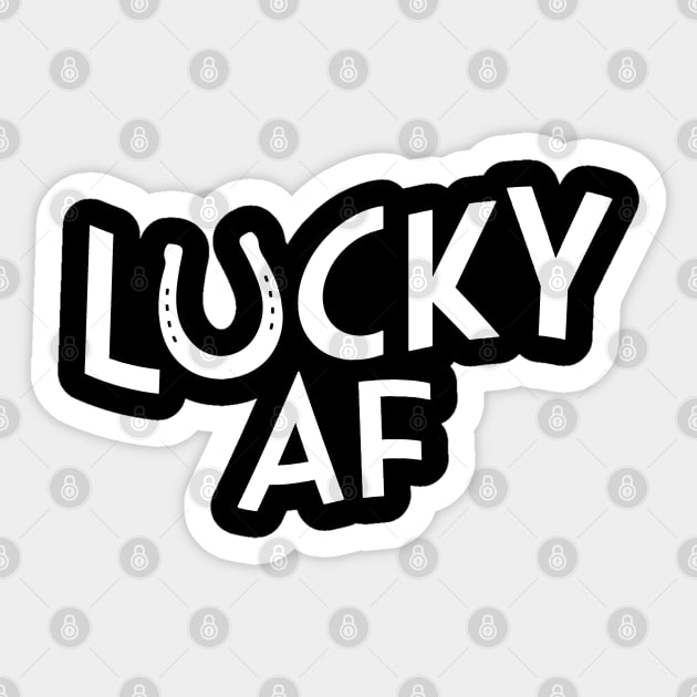 Lucky AF Sticker by vantadote